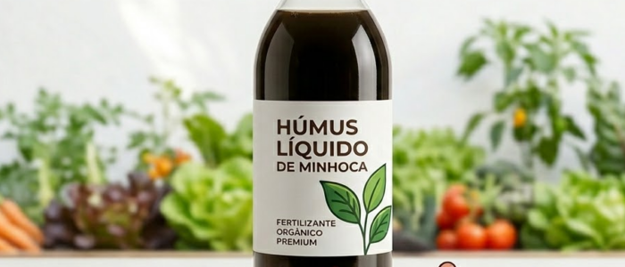 húmus líquido de minhoca concentrado